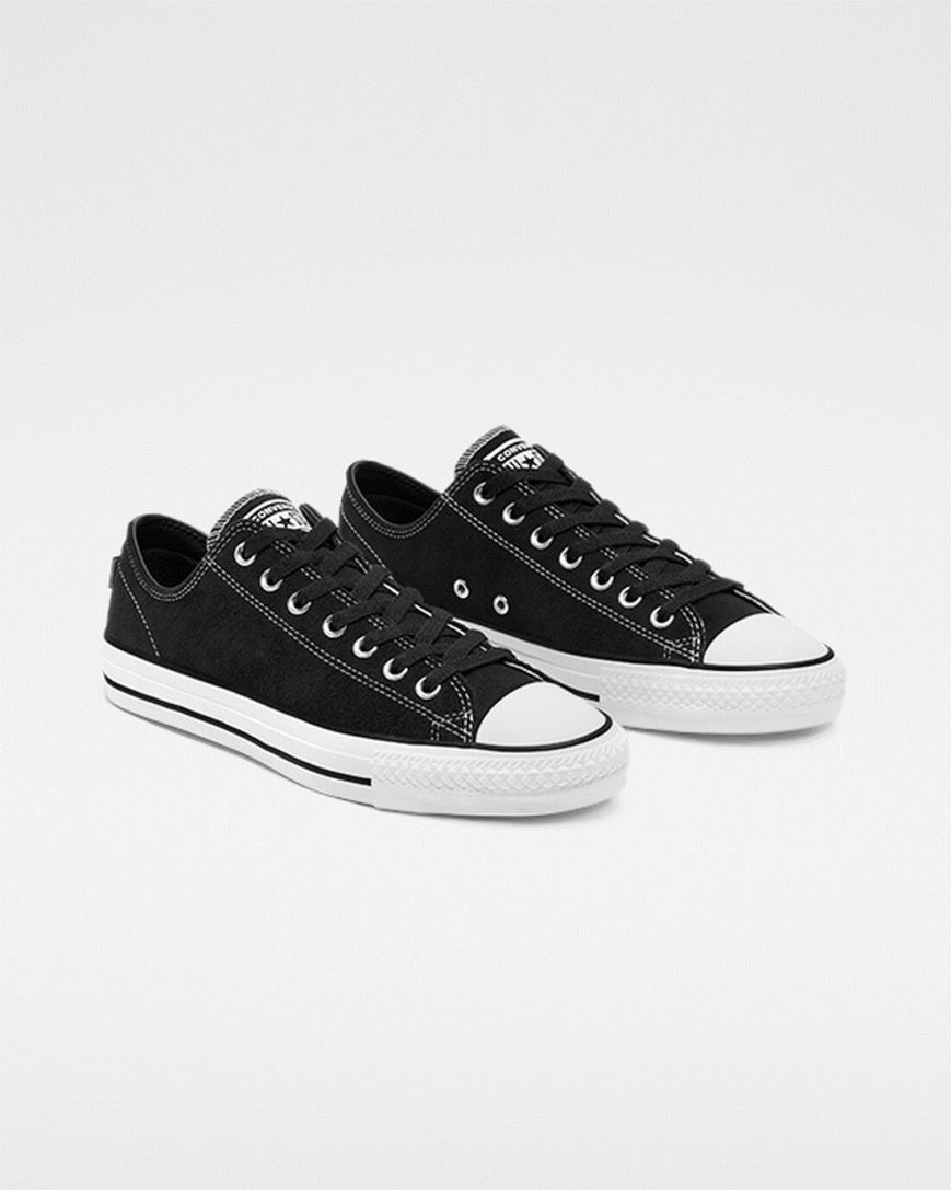 Skate Topanky Converse CONS Chuck Taylor All Star Pro Semisove Panske Čierne Biele | SK DSL11H2